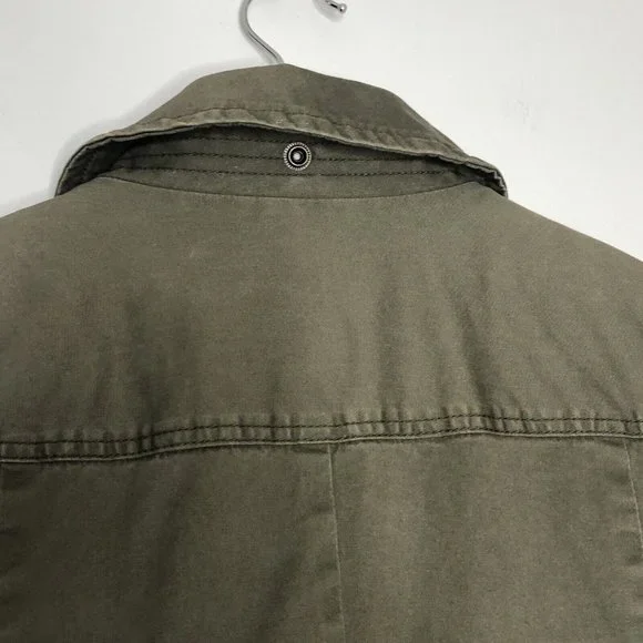 J. Crew Men Military Coat Two Layers Fleece Vest & Canvas Jacket M Army Green - Picture 10 of 12